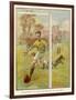 Boy Scores a Goal-Radcliffe Wilson-Framed Art Print