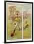 Boy Scores a Goal-Radcliffe Wilson-Framed Art Print