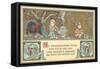 Boy Scouts Camping with Turkey-null-Framed Stretched Canvas