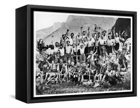 Boy Scouts from All Parts of Europe-null-Framed Stretched Canvas