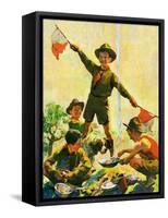 "Boy Scouts,"September 1, 1930-William Meade Prince-Framed Stretched Canvas