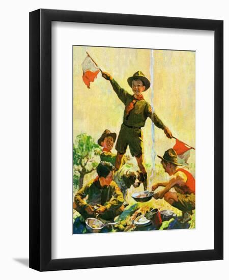 "Boy Scouts,"September 1, 1930-William Meade Prince-Framed Premium Giclee Print