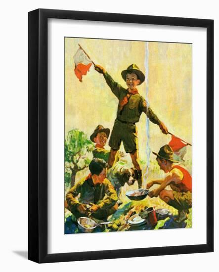 "Boy Scouts,"September 1, 1930-William Meade Prince-Framed Giclee Print