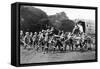 Boy Scouts with Van on Hampstead Heath, London-Reinhold Thiele-Framed Stretched Canvas