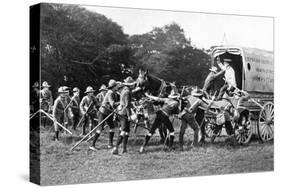 Boy Scouts with Van on Hampstead Heath, London-Reinhold Thiele-Stretched Canvas