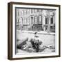 Boy Selling Flowers-null-Framed Photographic Print