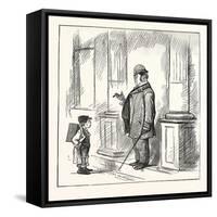 Boy: Shine Mister?-null-Framed Stretched Canvas