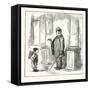 Boy: Shine Mister?-null-Framed Stretched Canvas