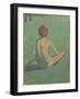 Boy Sitting in the Grass, 1886-Émile Bernard-Framed Giclee Print