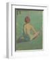 Boy Sitting in the Grass, 1886-Émile Bernard-Framed Giclee Print