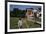 Boy Sitting on Fence Waving to Friend-William P. Gottlieb-Framed Photographic Print