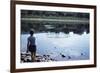 Boy Skipping Rocks-William P^ Gottlieb-Framed Photographic Print