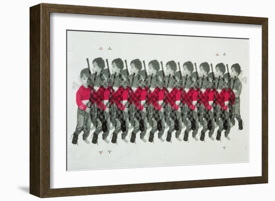 Boy Soldiers, 1996-Laila Shawa-Framed Giclee Print