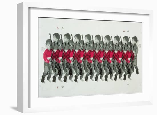 Boy Soldiers, 1996-Laila Shawa-Framed Giclee Print