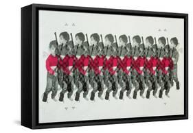 Boy Soldiers, 1996-Laila Shawa-Framed Stretched Canvas