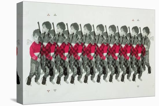 Boy Soldiers, 1996-Laila Shawa-Stretched Canvas