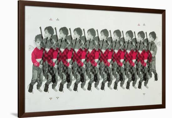 Boy Soldiers, 1996-Laila Shawa-Framed Giclee Print