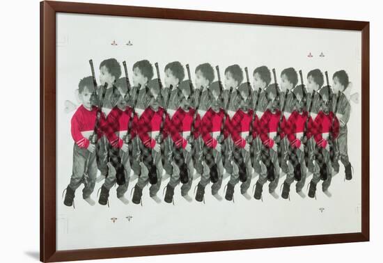 Boy Soldiers, 1996-Laila Shawa-Framed Giclee Print