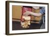 Boy Spilling Lunchbox Contents-William P. Gottlieb-Framed Photographic Print