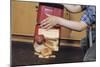 Boy Spilling Lunchbox Contents-William P. Gottlieb-Mounted Photographic Print