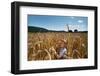 Boy Standing in Field of Wheat-William P. Gottlieb-Framed Photographic Print