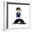 Boy Standing on a Tire-null-Framed Giclee Print