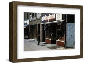 Boy Standing Outside Toyland-William P. Gottlieb-Framed Photographic Print