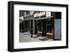 Boy Standing Outside Toyland-William P. Gottlieb-Framed Photographic Print