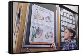 Boy Standing-William P. Gottlieb-Framed Stretched Canvas