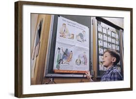 Boy Standing-William P. Gottlieb-Framed Photographic Print