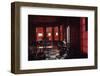 Boy Stands Guard at Chicago Street Gang Devils Desciple's Club House Called Trianon Ballroom, 1968-Declan Haun-Framed Photographic Print