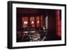 Boy Stands Guard at Chicago Street Gang Devils Desciple's Club House Called Trianon Ballroom, 1968-Declan Haun-Framed Photographic Print