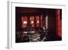 Boy Stands Guard at Chicago Street Gang Devils Desciple's Club House Called Trianon Ballroom, 1968-Declan Haun-Framed Photographic Print