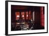 Boy Stands Guard at Chicago Street Gang Devils Desciple's Club House Called Trianon Ballroom, 1968-Declan Haun-Framed Photographic Print