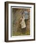 Boy Stretches to Post a Letter in the Box at Bowler's Green Surrey-Helen Allingham-Framed Art Print