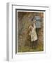 Boy Stretches to Post a Letter in the Box at Bowler's Green Surrey-Helen Allingham-Framed Art Print