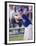 Boy Swinging a Baseball Bat on a Field-null-Framed Premium Photographic Print