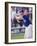 Boy Swinging a Baseball Bat on a Field-null-Framed Photographic Print