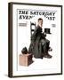 "Boy Taking His Self-Portrait" Saturday Evening Post Cover, April 18,1925-Norman Rockwell-Framed Giclee Print