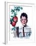 "Boy Tempted by Apples,"October 4, 1924-Clarence William Anderson-Framed Giclee Print