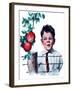 "Boy Tempted by Apples,"October 4, 1924-Clarence William Anderson-Framed Giclee Print