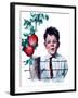 "Boy Tempted by Apples,"October 4, 1924-Clarence William Anderson-Framed Giclee Print