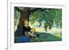 Boy under an Apple Tree-Jesse Willcox Smith-Framed Art Print