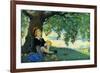 Boy under an Apple Tree-Jesse Willcox Smith-Framed Art Print