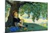 Boy under an Apple Tree-Jesse Willcox Smith-Mounted Art Print