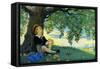 Boy under an Apple Tree-Jesse Willcox Smith-Framed Stretched Canvas