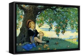 Boy under an Apple Tree-Jesse Willcox Smith-Framed Stretched Canvas