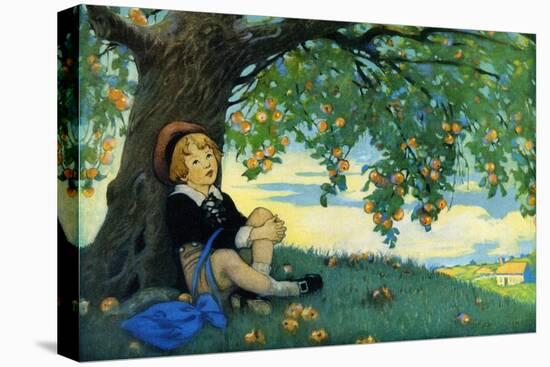 Boy under an Apple Tree-Jesse Willcox Smith-Stretched Canvas