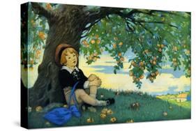 Boy under an Apple Tree-Jesse Willcox Smith-Stretched Canvas