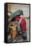 Boy Upset to See Santa Mechanic under Car Hood-null-Framed Stretched Canvas